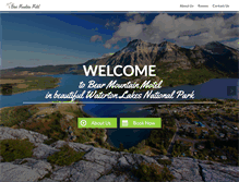 Tablet Screenshot of bearmountainmotel.com